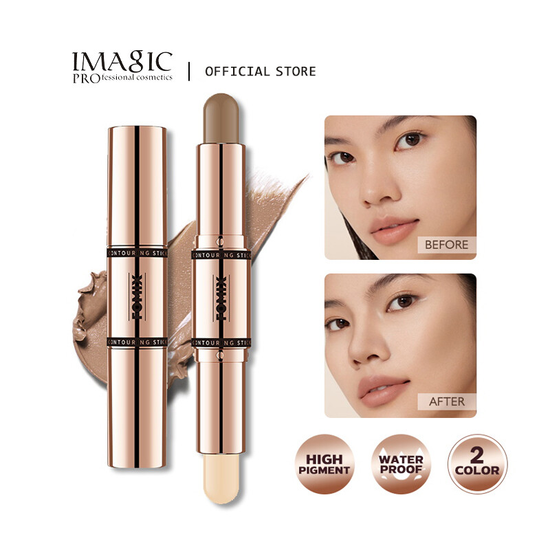 2 màu sắc nổi bật & thỏi tạo khối Phấn bắt sáng cho mặt đường viền trang điểm vẻ đẹp không thấm nước