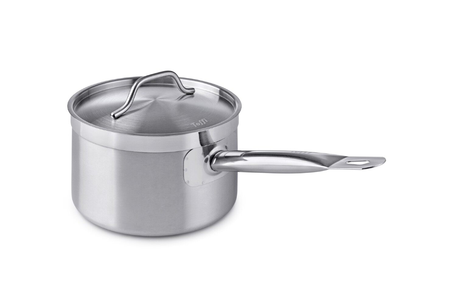 Stainless Steel Sandwich Bottom Deep Saucepan With Lid, 8616