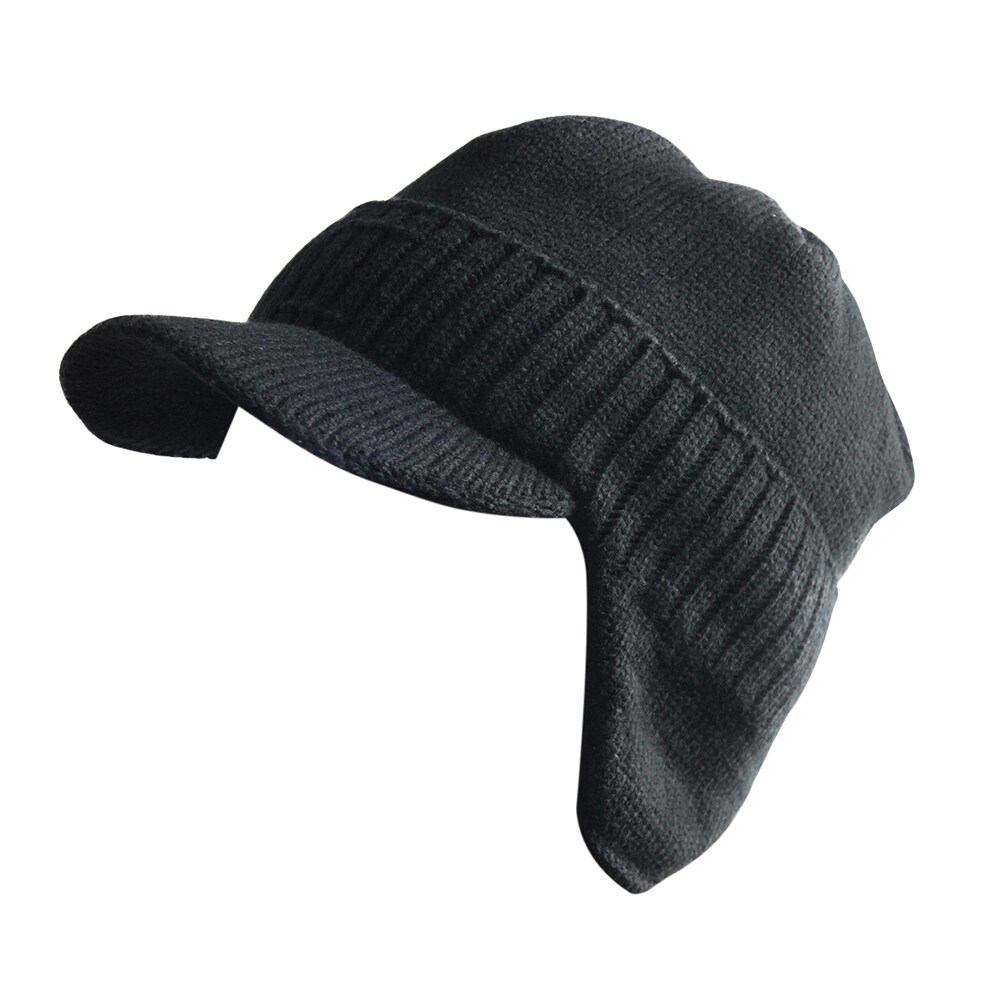 knit flap cap