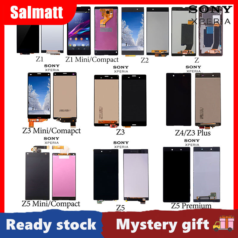 Salmatt màn hình ips lcd ban đầu cho sony xperia z z1 mini z2 z3 z3 mini z4 z5 z5 mini z5 màn hình lcd cao cấp màn hình bộ phận lắp ráp cho bộ số hóa thay thế cho sony xperia z/z1 mini/z1/z2/z3/z3 mini/z4/z5/z5 mini/z5 cao cấp