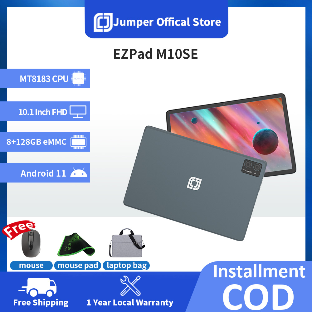 Jumper EZpad M10SE Tablets 10.1 Inch FHD MT8183 8GB LPDDR4 128GB eMMC Android 11 Metal Dark Grey Pad for Learning and Work ราคา 4,999 บาท*ส่งฟรี