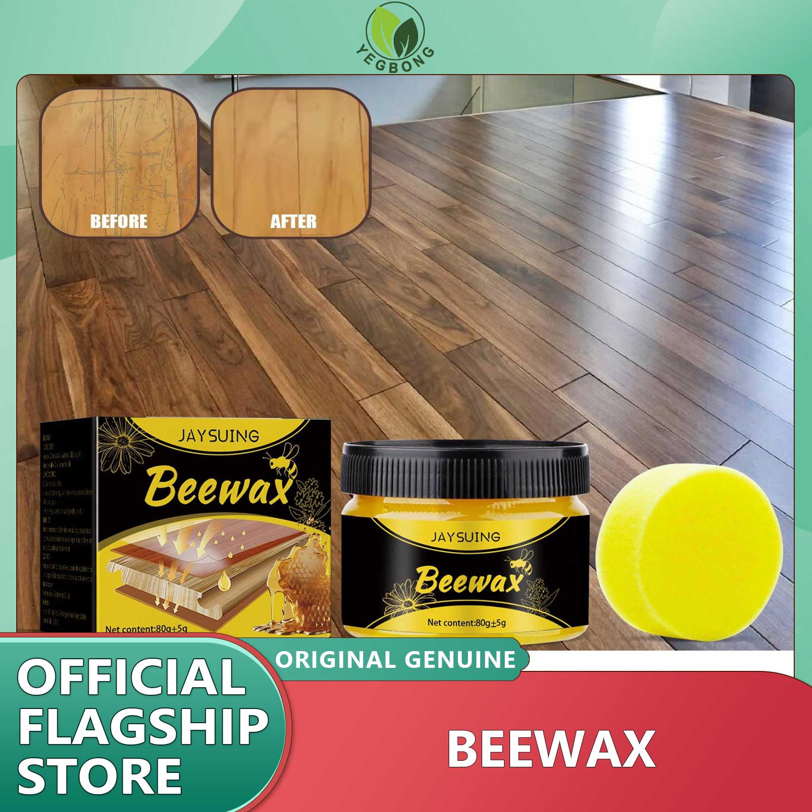 Yegbong Wood Care Wax Solid Wood Furniture Polishing Seasoning Beeswax Polisher Waterproof Furniture Care Maintenance Beeswax Furniture Polishing Beeswax Wood Care Wax Wooden Floor Cleaning Maintenance Brighten Wax Waterproof Furniture Care ราคา 148 บาท*ส่งฟรี