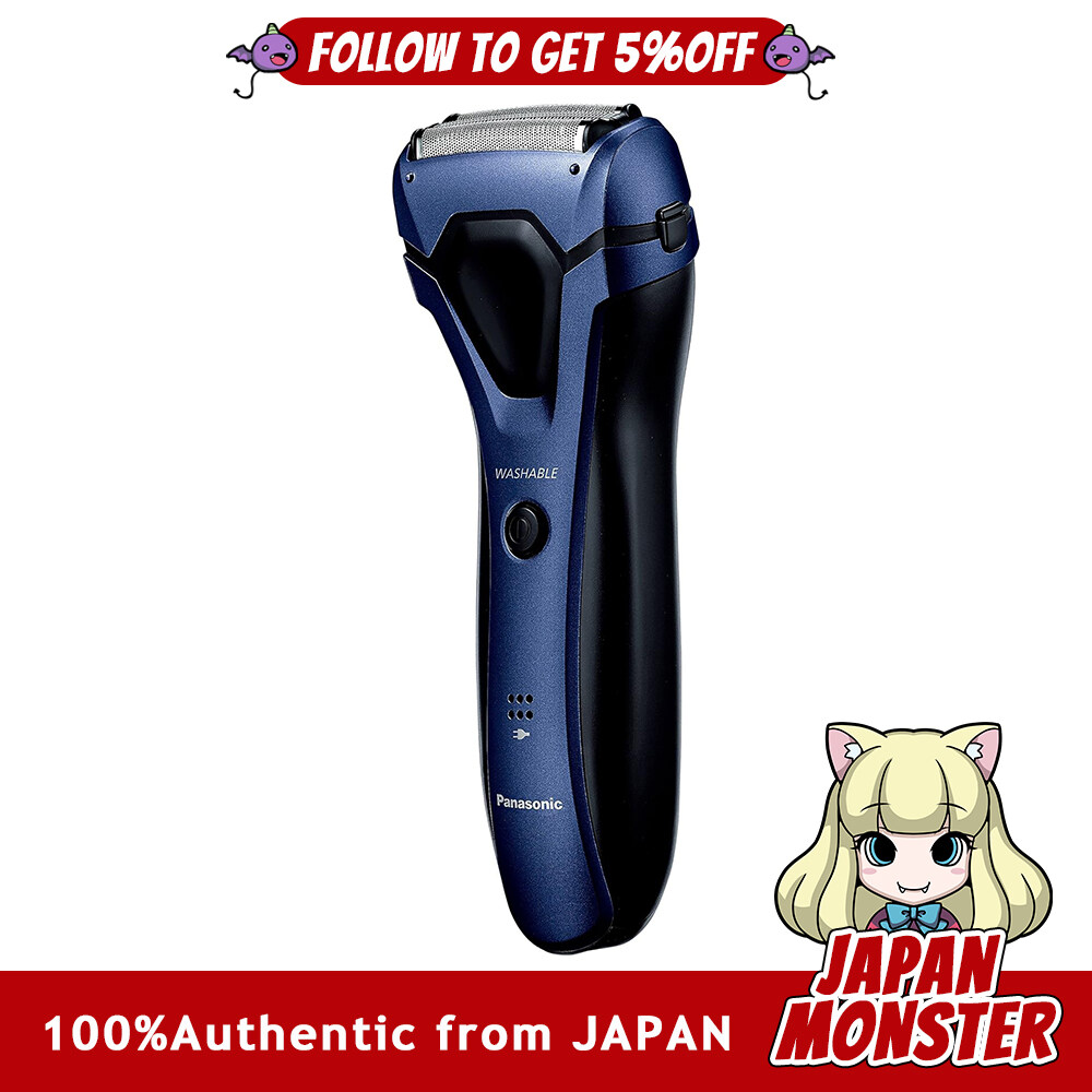 Panasonic men's shaver 3-blade blue ES RL34 A Shaver compact type face beard long-lasting shaving