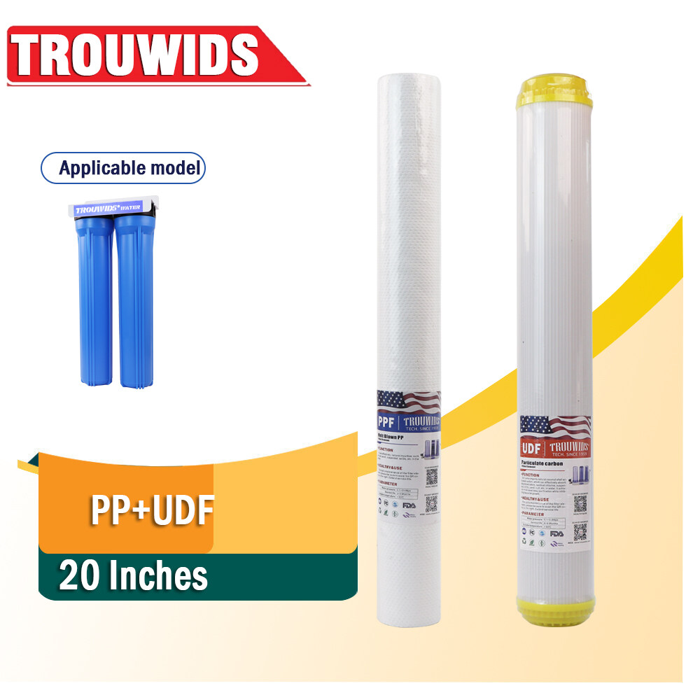 Original Water Filter Cartridge 20 Inches 1 Micron Sediment Filter PP/UDF 2PCS ราคา 424 บาท*ส่งฟรี