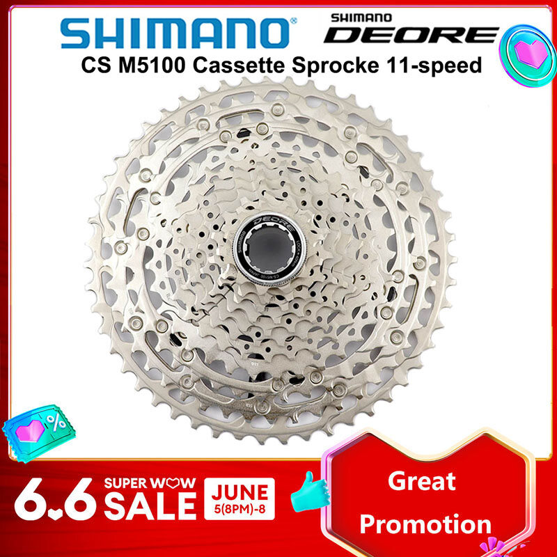 Shimano đĩa xích líp deore m5100 cs-m5100 freewheel xe đạp leo núi mtb 11 tốc độ 11-42t
