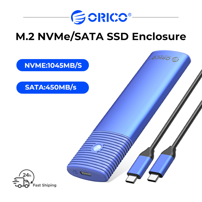 Hộp PCIe SSD Nvme Vỏ SSD 10Gbps M2 cho M.2 Nvme Ngff ổ SSD SATA công cụ miễn phí ổ đĩa cứng gắn ngoài tản nhiệt kim loại tích hợp Vỏ đựng ổ SSD M.2