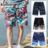 Lansboter quần bơi đồ bơi nam áo bơi nam swimwear men Quần Bơi Năm Điểm Đi Biển Quần Đi Biển Nhanh Khô Cho Nam Cặp Đôi Ngoài Trời Quần Soóc Rộng