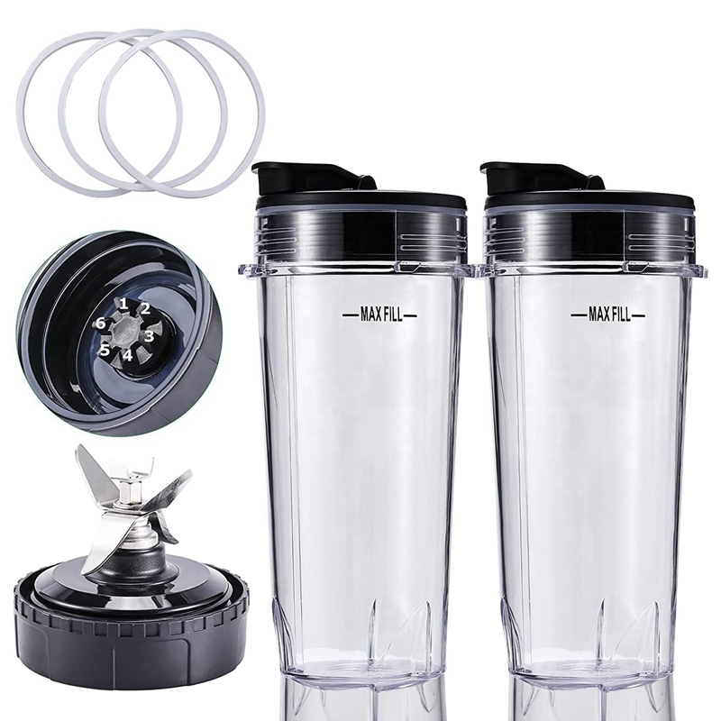 Gambar ?CW? Blender Replacement For Nutri NinjaBlenderAssembly16OZ Cup Set For BL770 BL780 BL660Blender