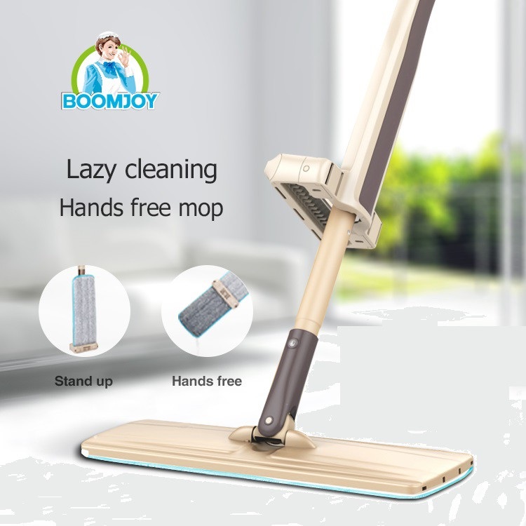 BOOMJOY 360° Rotating Hands Free Self Wring Squeeze Easy Magic Mop sweeper mop dust mop ราคา 432 บาท*ส่งฟรี