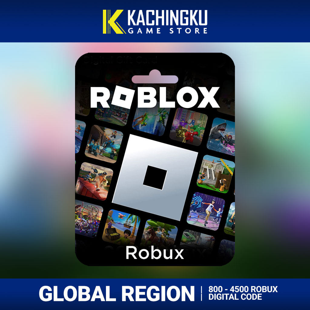 Roblox Robux Code Global Region for 800 Robux 2200 Robux 4500