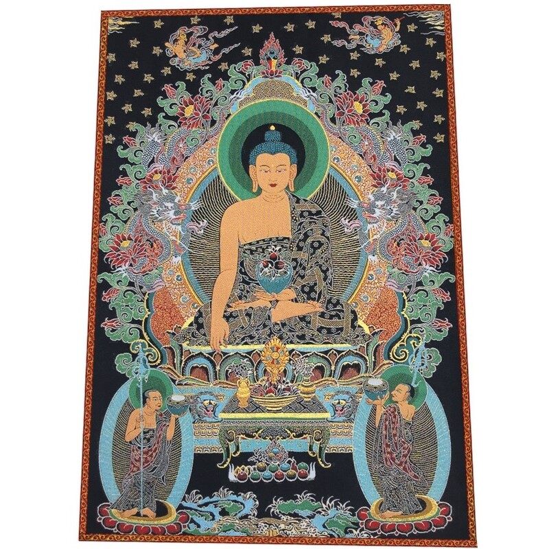 Thangka Tranh thêu Phật Tây Tạng 60*90cm