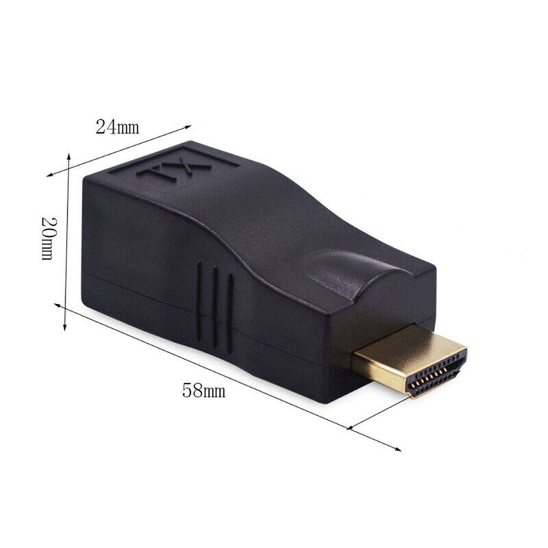 Bộ Chuyển Đổi Mạng LAN 4K 3D HDMI 1.4 30M Sang RJ45 Qua Mạng Cat 5e 6 9