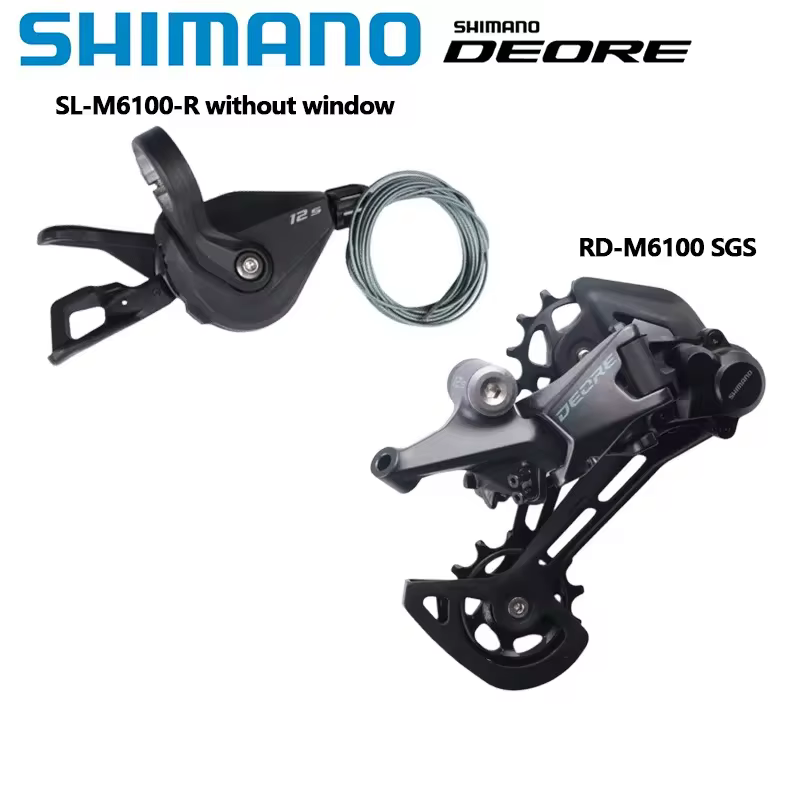 SHIMANO DEORE M6100 Shifter RD Rear Derailleur 12s Right Shift Lever Rear Derailleur SGS Long Cage For 12S MTB Bicycle Accessories Harga  231 Ringgit*Penghantaran Percuma