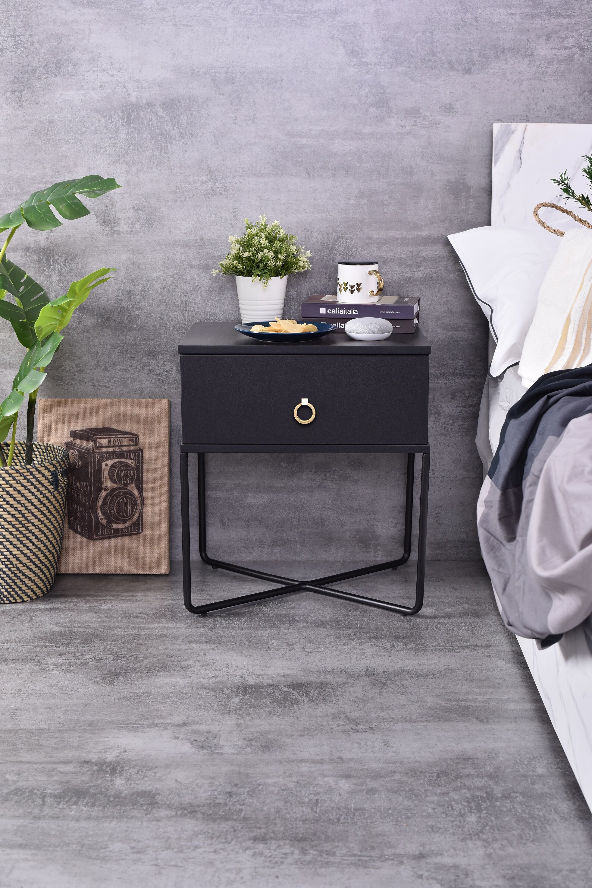 Em201 B320 Bedside Black Buy Sell Online Bedside Tables With Cheap Price Lazada