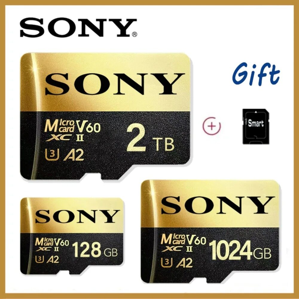 Sony 2TB Memory Card High Speed Full HD Video 512GB Mini SD Card, 256GB, 128GB Latest Mobile/Tablet Mini Card ราคา 147 บาท*ส่งฟรี