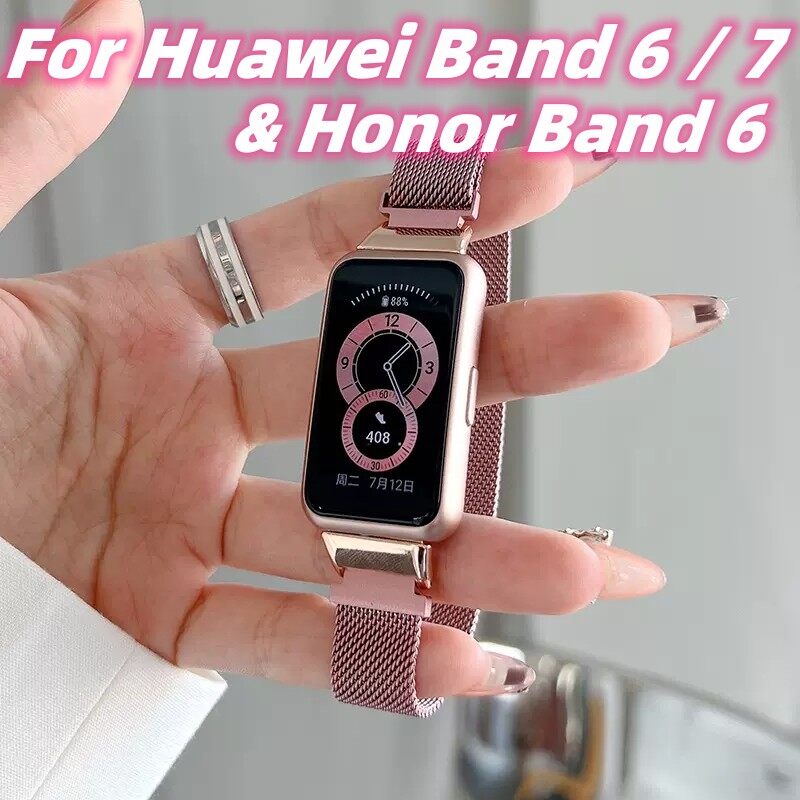 Dành Cho Huawei Band 6 Dây Đeo Bằng Thép Không Gỉ Kim Loại Huawei Band 7
