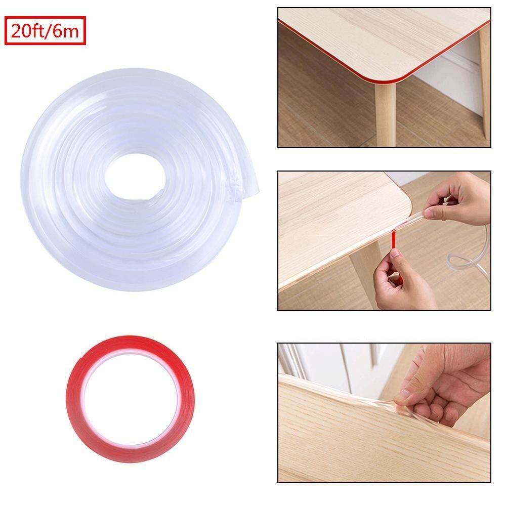 Lightsmile 20 Feet Transparent Corner Guards Soft Silicone Bumper