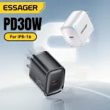 Essager pd30w Loại C Bộ sạc sạc nhanh PD/QC 3.0 sạc nhanh sạc du lịch cho iphone16 15 14-6 Samsung Huawei Xiaomi iPad AirPods máy tính bảng Tai nghe Quạt chuyển đổi TYPE-C pd30w sạc nhanh mini sạc du lịch