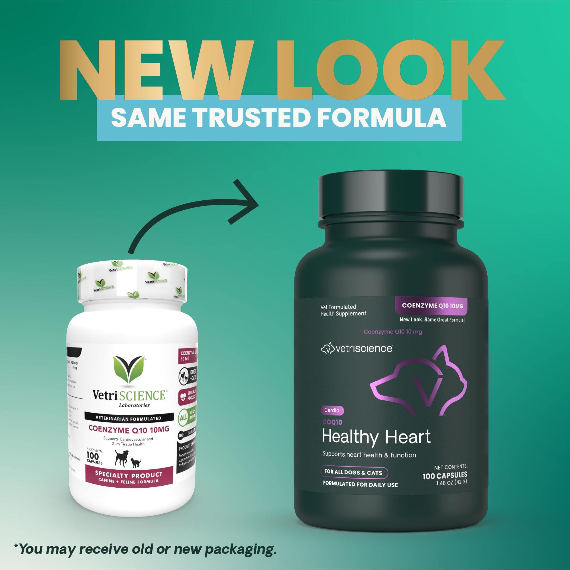 Viên nang dễ mở CoQ10 của VetriScience thực phẩm bổ sung Coenzyme Q10 cho tim mạch và lão hóa khỏe m