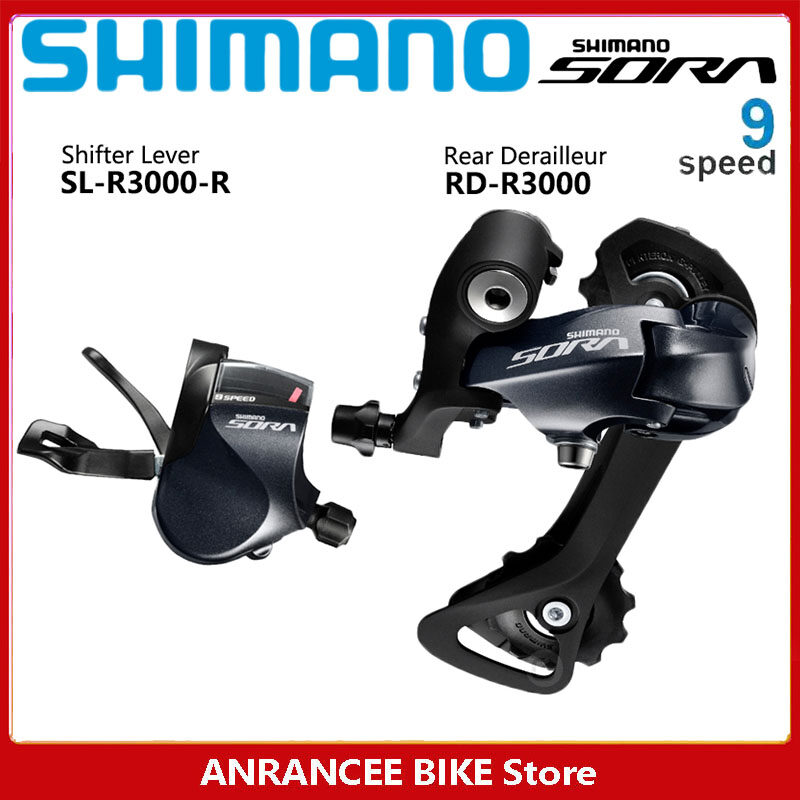 SHIMANO SORA R3000 Shifter Lever 9 Speed R3000 Rear Derailleur For Road Bike Transmission Folding Bike Shimano