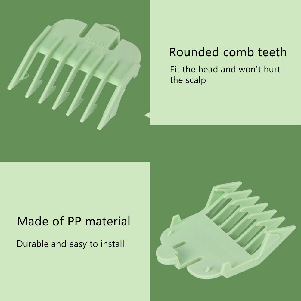 Set 2 lược 1.5mm 3mm đầy màu sắc dùng cho tông đơ cắt tóc  - INTL