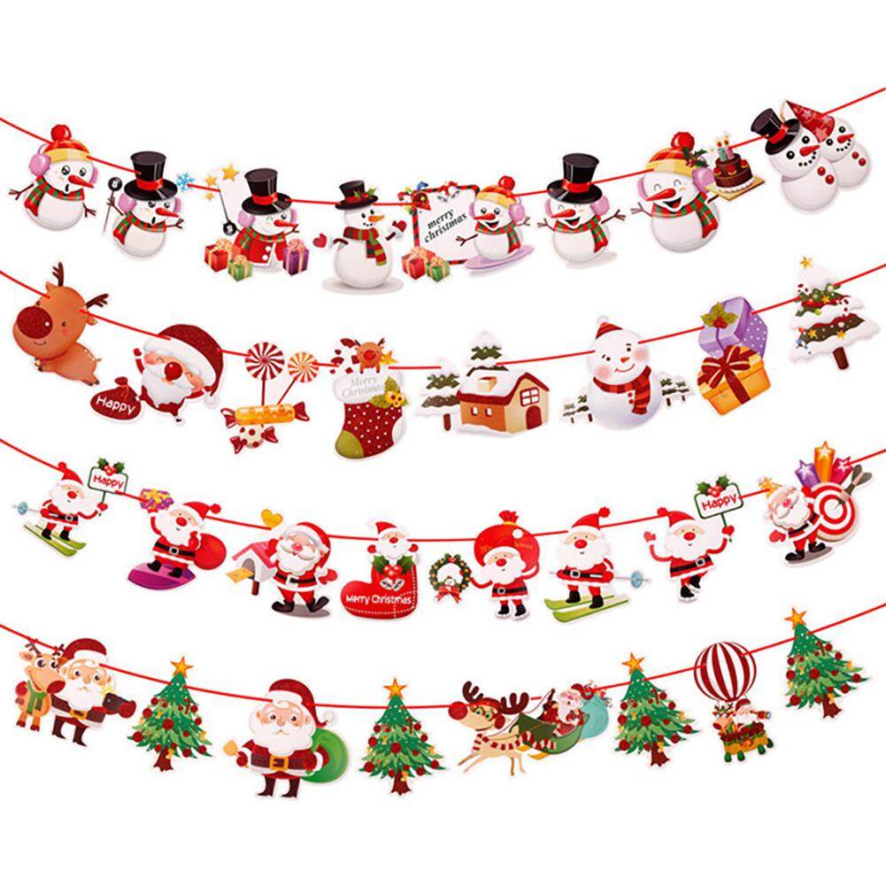 Lo Party Needsmerry Christmas Hanging Bunting Banner Garlands