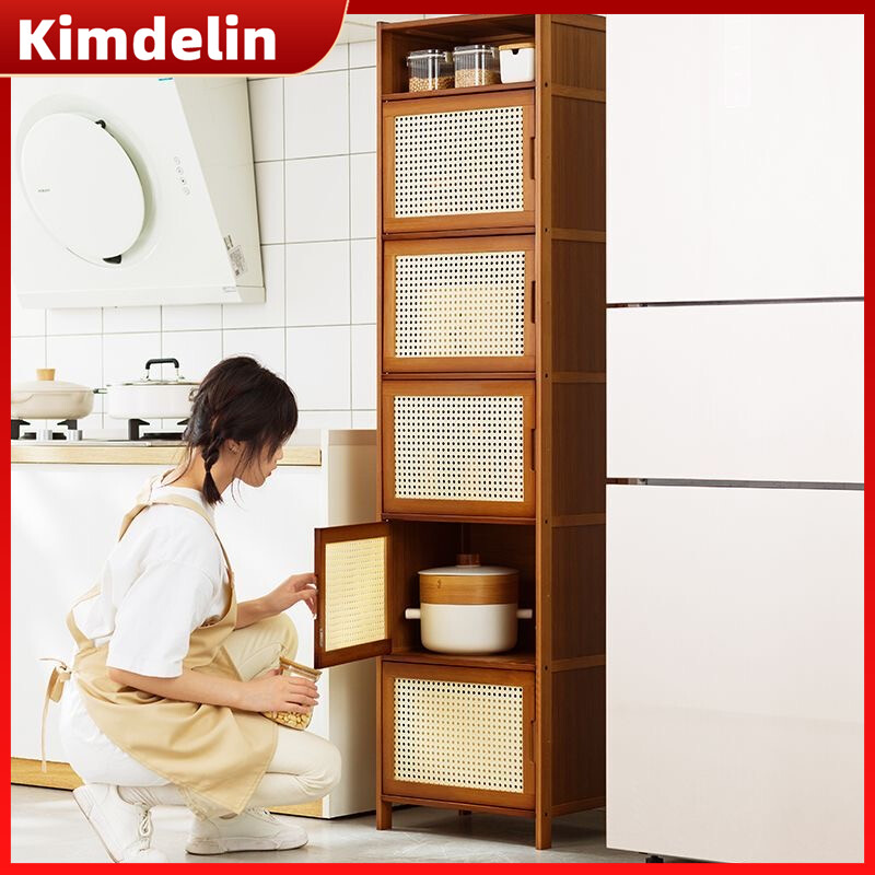 KIMDELIN Lockers Storage Cabinets Bookcases Dustproof Cabinets Solid Wood Combination Cabinets Narrow Cabinets ราคา 629 บาท*ส่งฟรี