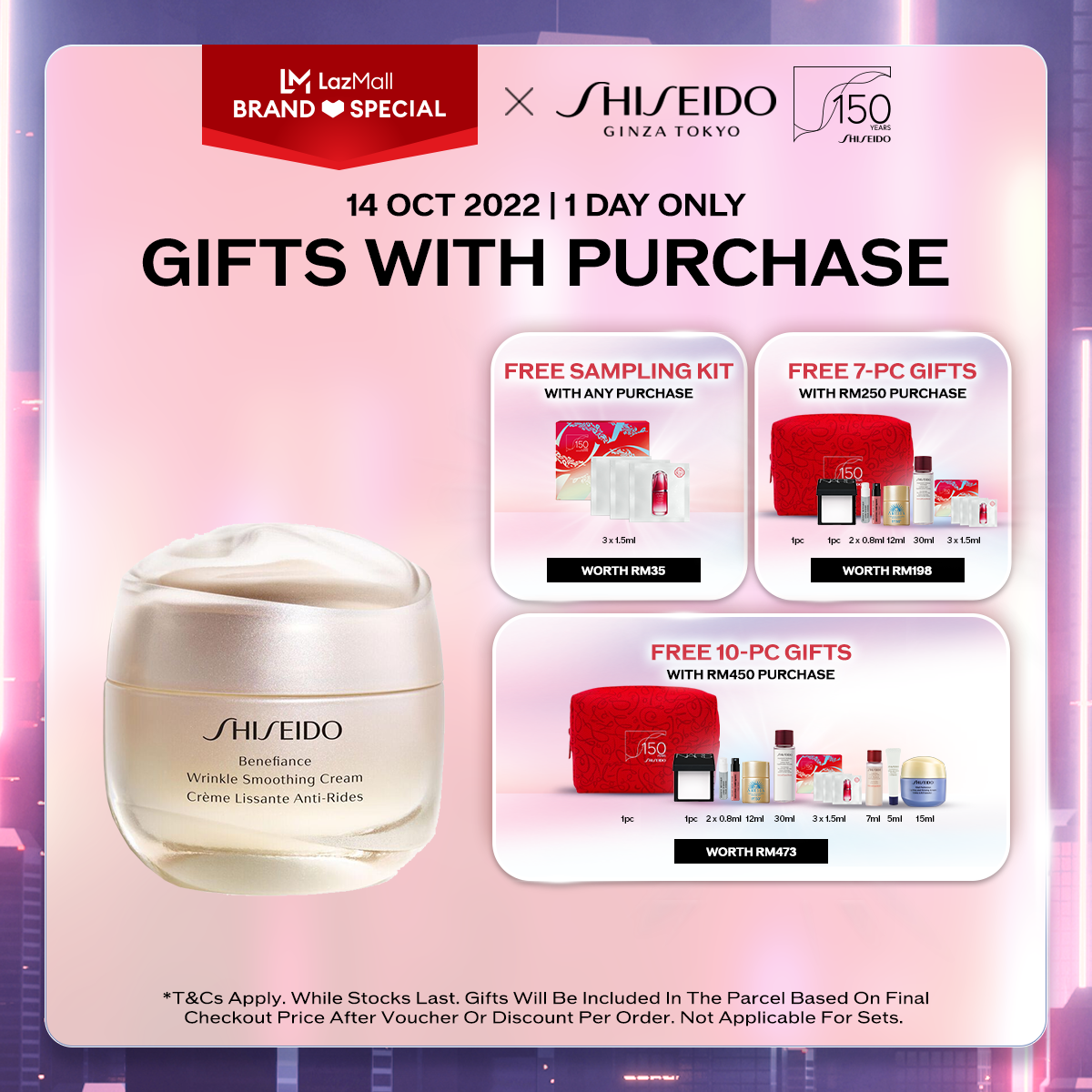 Gambar Shiseido Benefiance Wrinkle Smoothing Cream 30ml