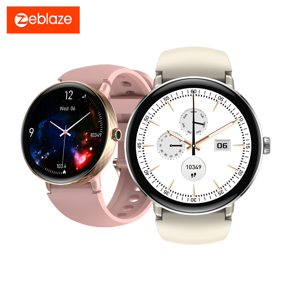 New Zeblaze Lily 2 Bluetooth Tormar Smart Watch 1.2" Dual Amoled Screen Health Monitoring Band Smart Watch for Women ราคา 1,333 บาท*ส่งฟรี
