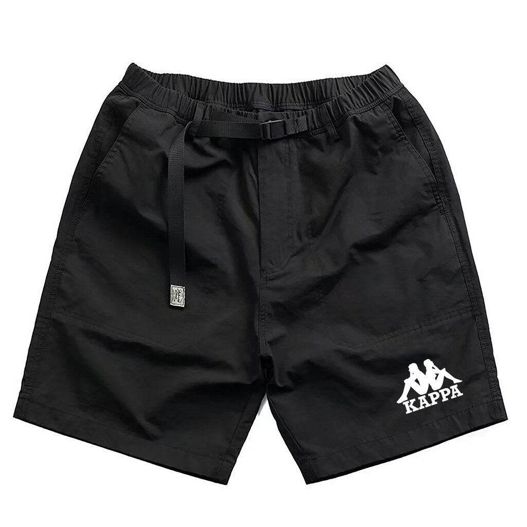  KAPPA bảo hộ lao động phong cách quần short nam phổ biến màu trơn in logo quần rộng thanh niên mùa hè mới đẹp trai năm quần lửng 0827 