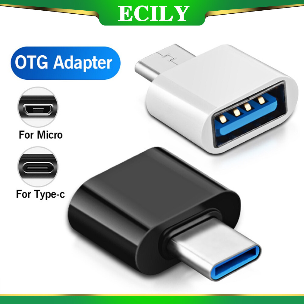 ECILY OTG Type C To Usb Adapter 2.0 Micro Usb Phone Adapter Usbc Smartphone Laptops To Usb Mouse Gamepad Flash Disk Otg Plug