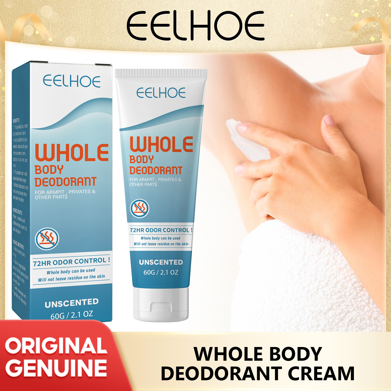 Eelhoe kem loại bỏ mùi cơ thể làm trắng loại bỏ nách mùi hôi mồ hôi làm mới khử mùi chất chống mồ hôi chăm sóc làm sạch cơ thể cơ thể mùi mồ hôi lăng khử mùi mồ hôi chân mồ hôi loại bỏ khử mùi nách chất chống mồ hôi