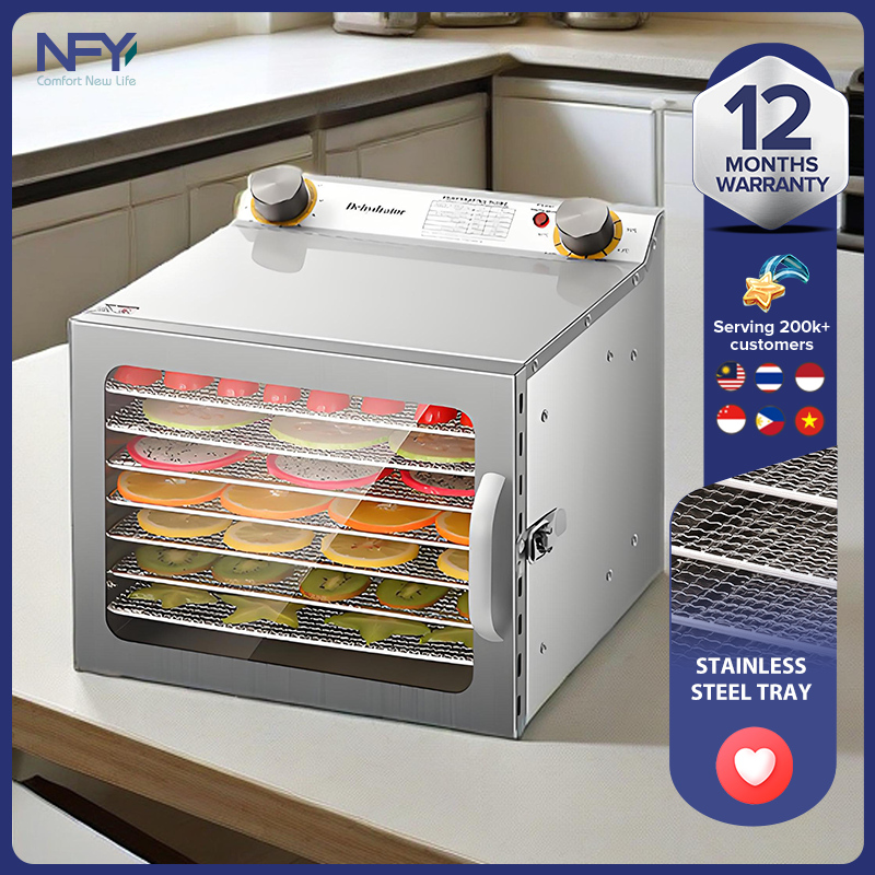 18 layer dried fruit machine, commercial large capacity dried fruit machine, snack meat dryer, dehydrated vegetable and fruit dryer ราคา 5,012 บาท*ส่งฟรี