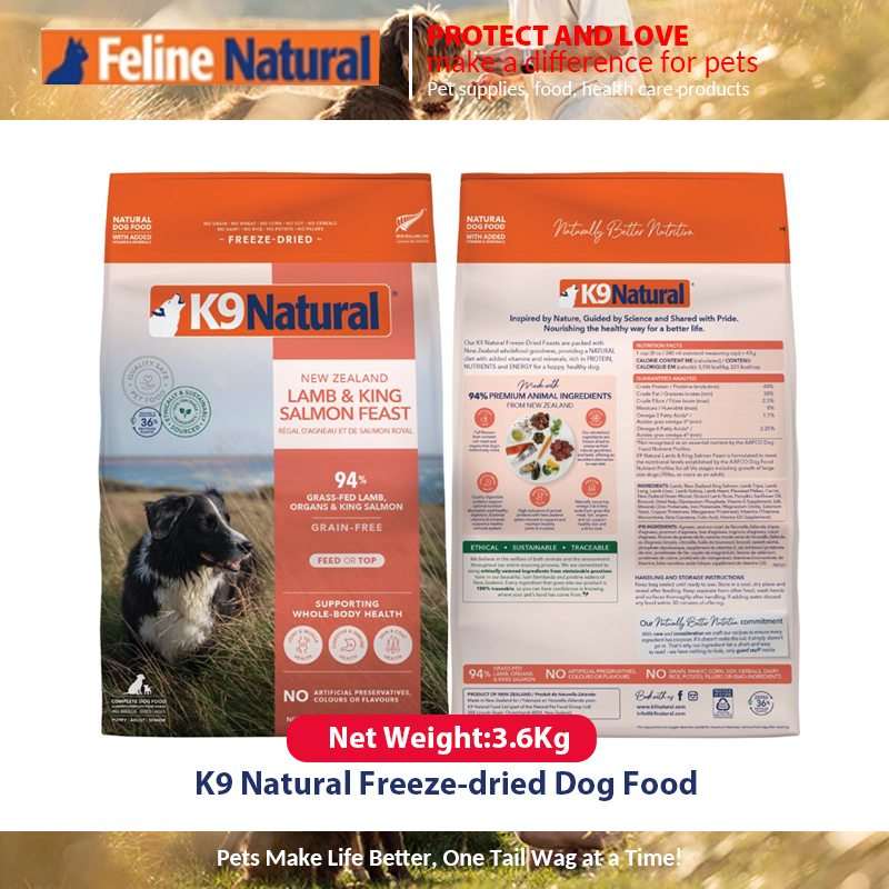 K9 Natural For Dog Lamb Chicken Feast Raw Freeze-Dried Dog Dry Food 3.6kg ราคา 9,900 บาท*ส่งฟรี