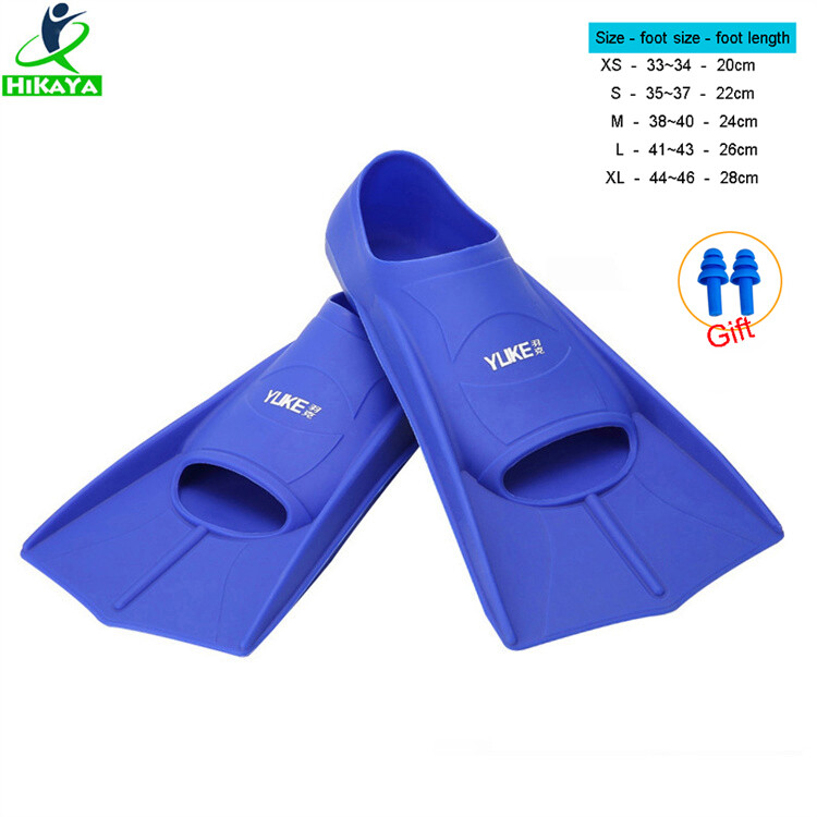 Vây lặn hikaya, vây bơi cho trẻ em và người lớn, vây lặn bằng silicon mềm, chân chèo tập bơi