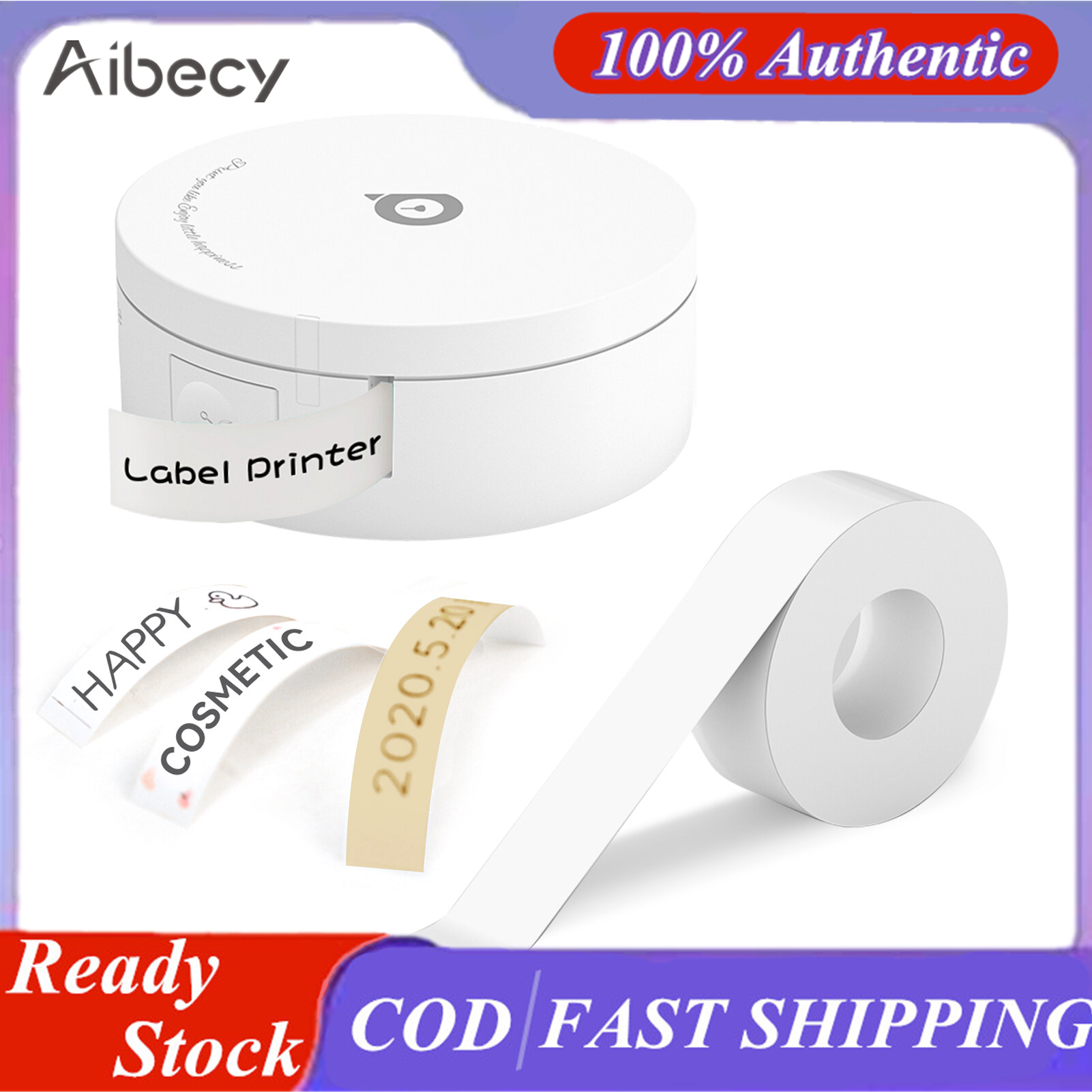 NEW COD Aibecy L1 Plus Label Maker Mini Pocket Thermal Printer All in One