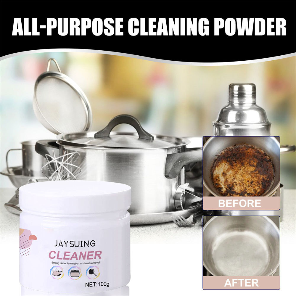 Jomoo 100g bột làm sạch nhà bếp chất tẩy rửa bụi bẩn và vết bẩn cứng đầu chất tẩy rửa Bong Bóng nhà bếp gia đình
