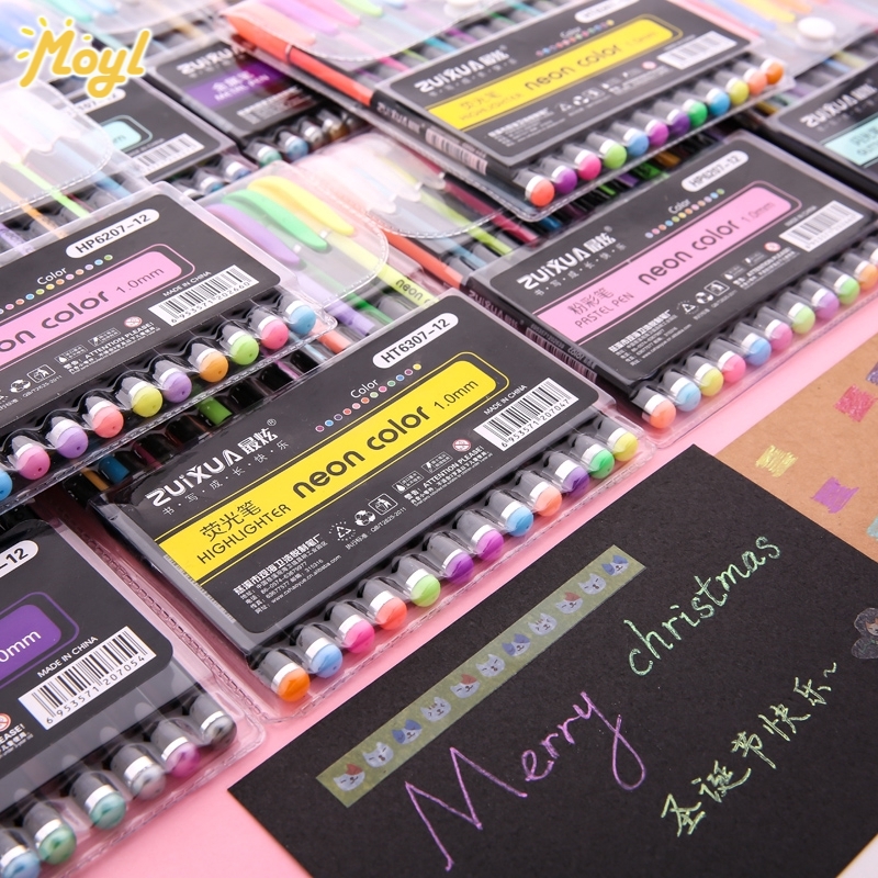 Bút màu nước 12 màu bộ bút đánh dấu đánh dấu vẽ graffiti tự làm đồ dùng nghệ thuật