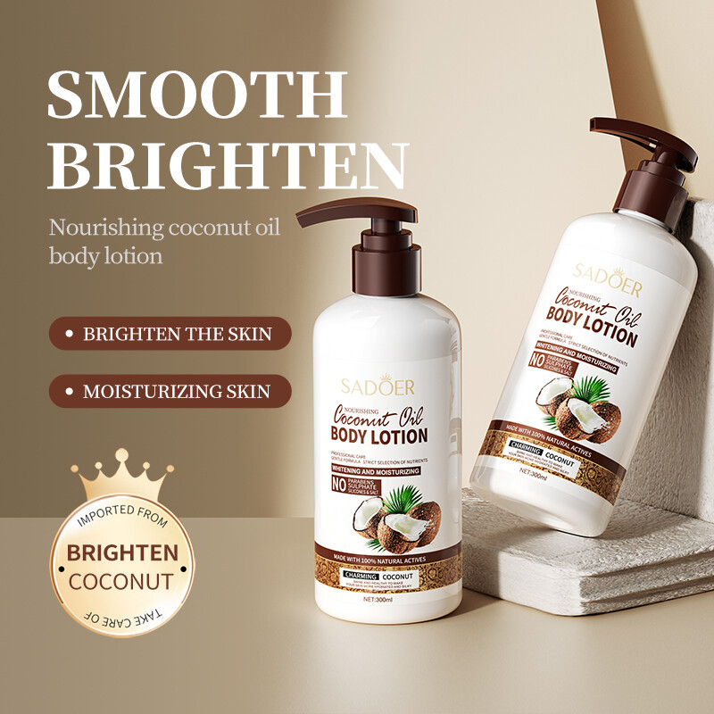 Dừa dưỡng ẩm sữa dưỡng thể dưỡng ẩm làm đẹp da thơm kem dưỡng thể 300ml