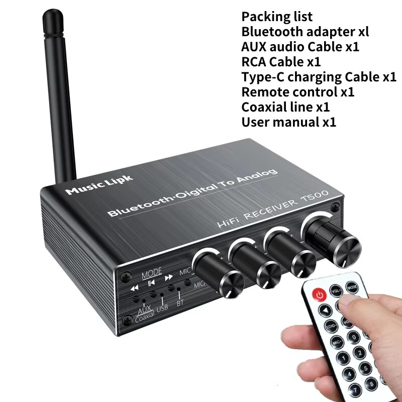 Kebidumei bluetooth 5.4 đầu chuyển âm thanh DSP Bộ chuyển đổi không dây đồng trục Bộ chuyển đổi DAC 