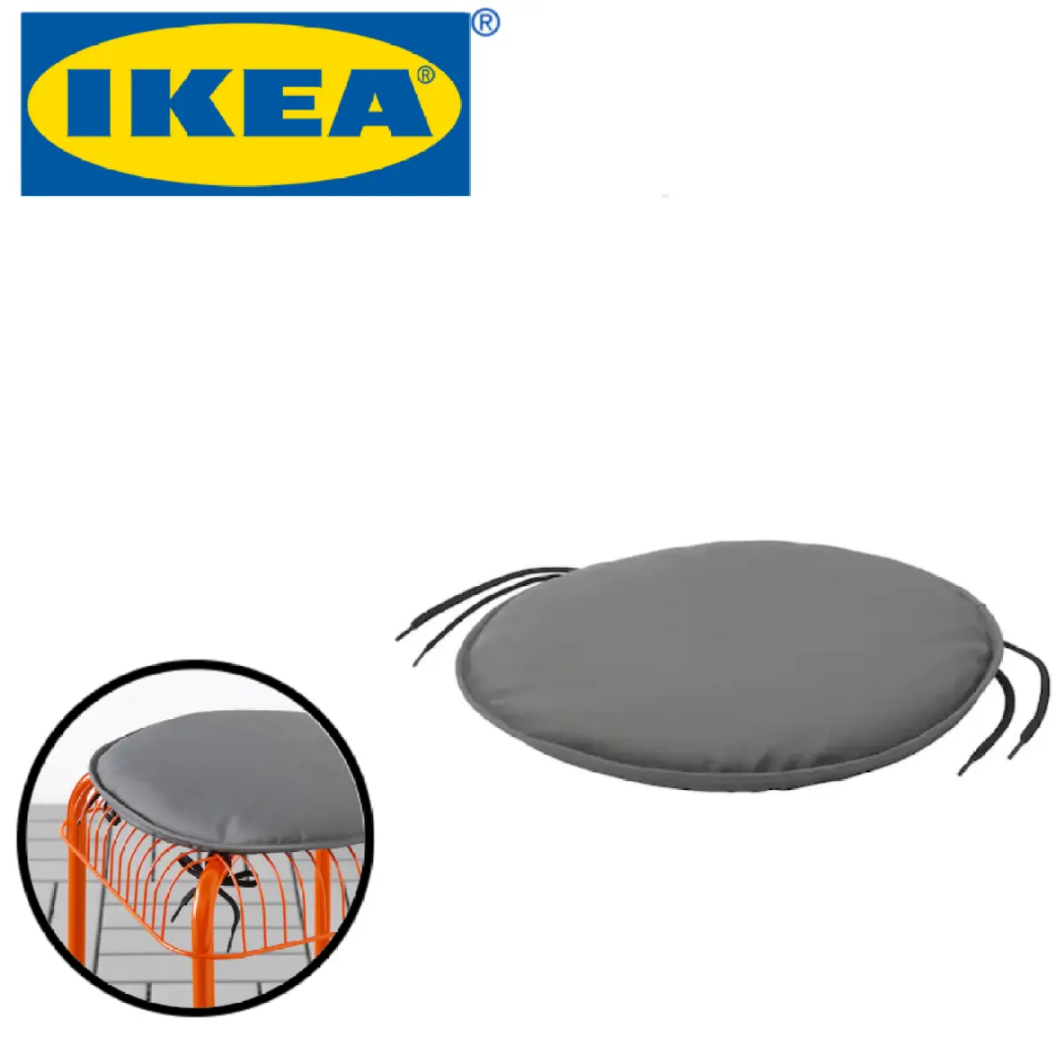 Ikea Beno 100 Polyester Round Chair Pad Comfort And Long Lasting Soft Seat Cushions For Chairs Indoor Outdoor Use Chair Pad Chair Cushion Chair Pad Cushion Chair Pad Ikea Lazada
