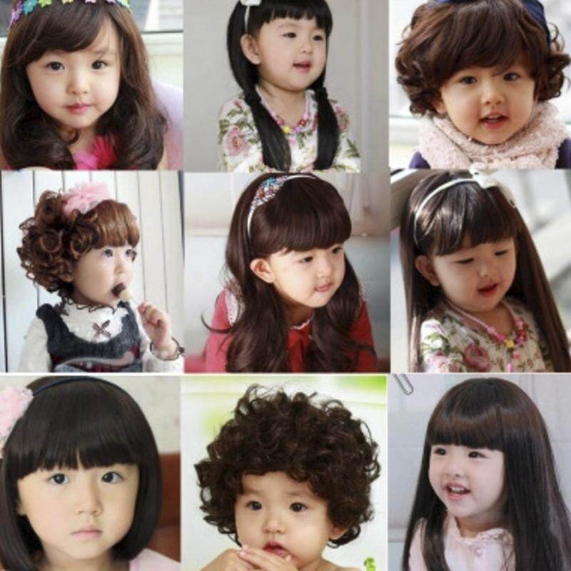 Tóc Giả Đáng Yêu Cho Bé Trai Bé Gái, Tóc Giả Trẻ Em Toàn Đầu Trẻ Em Hàng Ngày Sợi Tóc