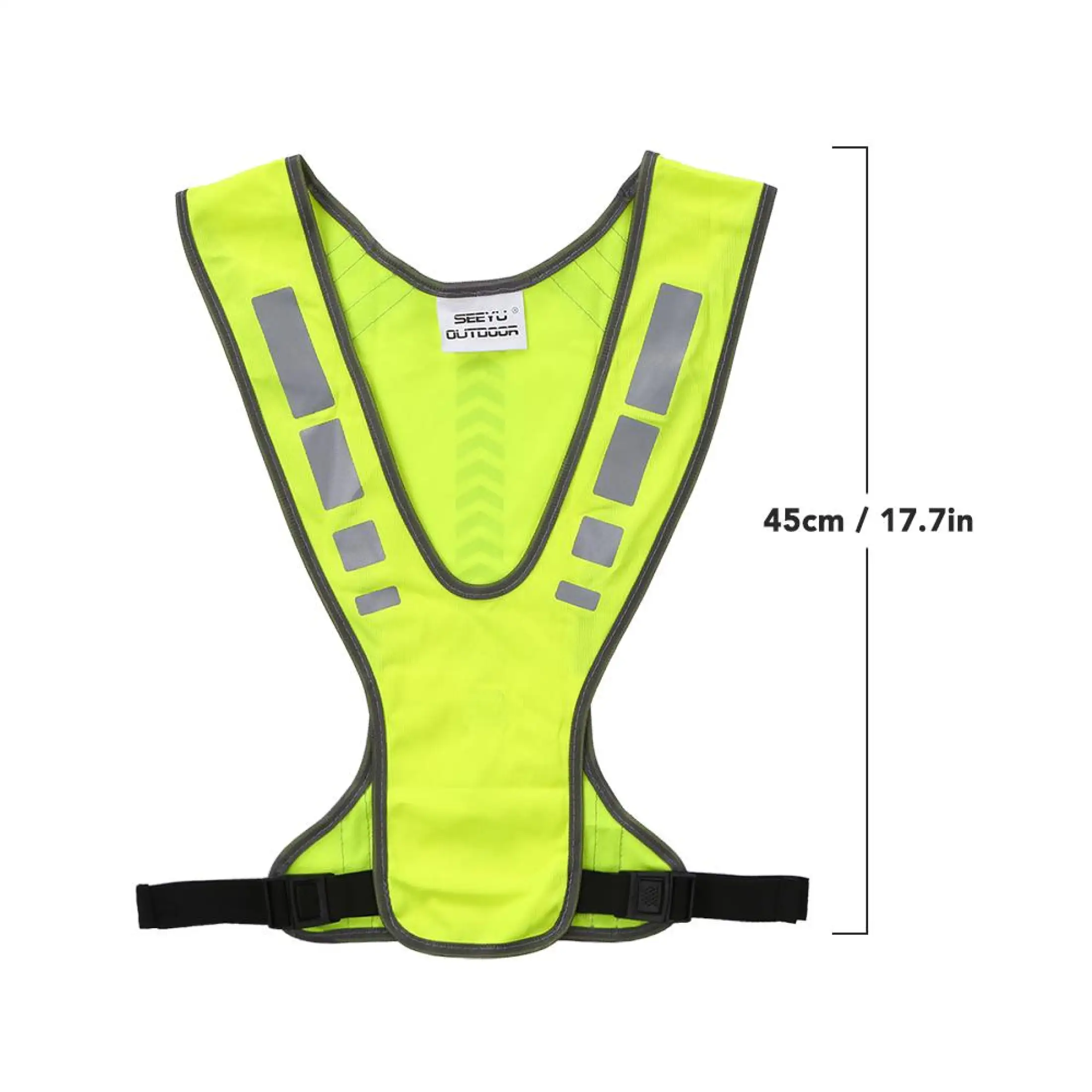 Sports Reflective Suit Color : Black, Size : Medium Polyester Safety Reflective Vest Mens and Womens Bicycle Vest Windproof Running Lightweight Vest