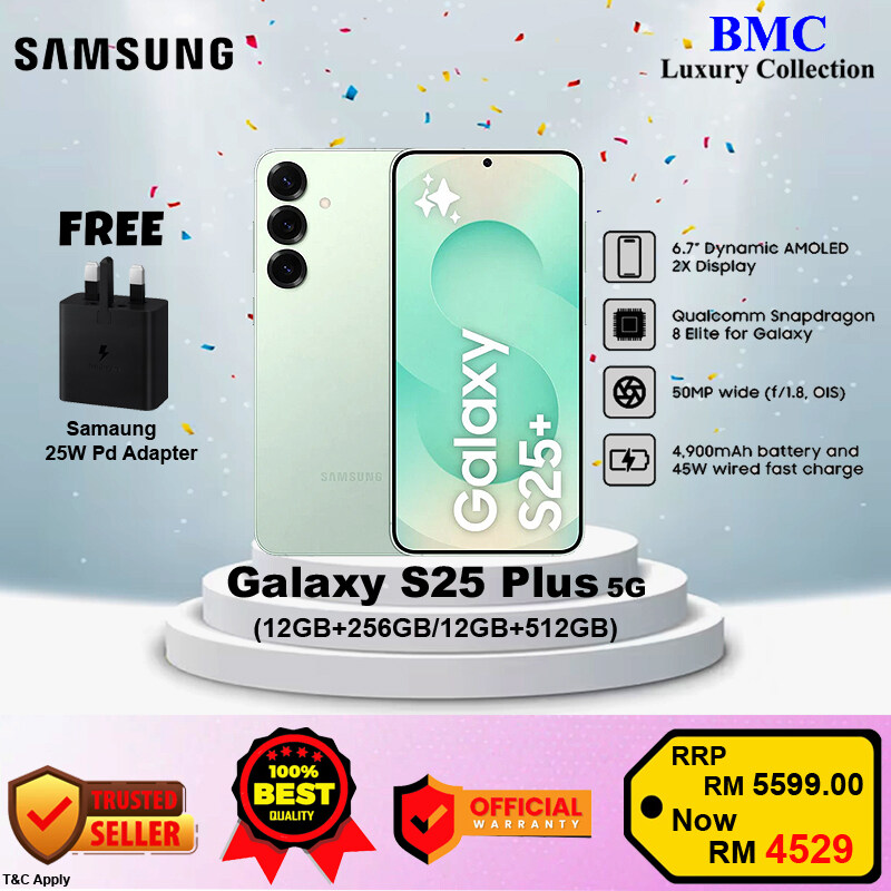 SAMSUNG  GALAXY SM-S936B S25+ 5G  (12GB+256GB/12GB+512GB)With Samsung 25W Charger | Original