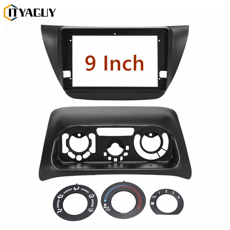 Car Radio Setero Control Fascia Panel Dash kit for Mitsubishi Lancer IX 2006 2007 2008 2 Din 9 Inch Car Radio Fascias for MITSUBISHI Lancer Ralliart 2005-2008 Dashboard Frame Installation DVD Gps Mp5 Android Player ราคา 290 บาท*ส่งฟรี