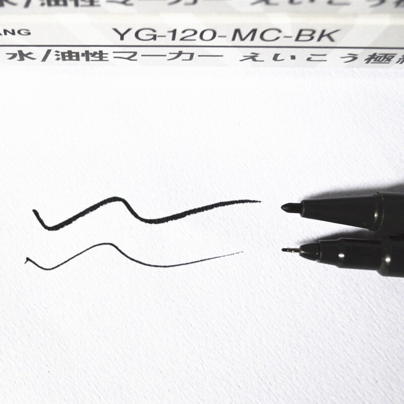 bút kẻ viền nổi bật 0.8mm bút đánh dấu sơn trắng 6