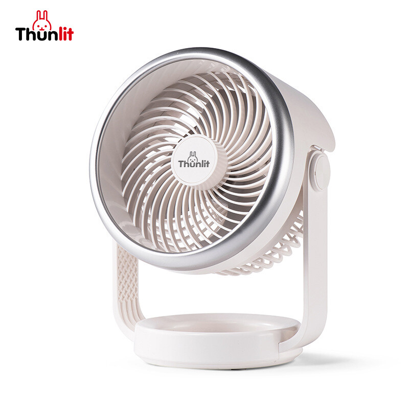 Thunlit Air Circulation Fan 6000mAh Powerful Silent Fan Portable Air Circulator Desktop Office Fans Summer Must-Have 4-Speed Adjustable ราคา 429 บาท*ส่งฟรี