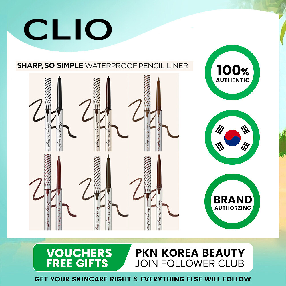 NEW CLIO Sharp So Simple Waterproof Pencil Liner 0.14g  01- 06 Colors