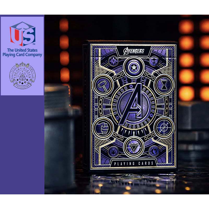 Fournier Theory11 USPCC Baraja poker Avengers purple Los vengadores ...