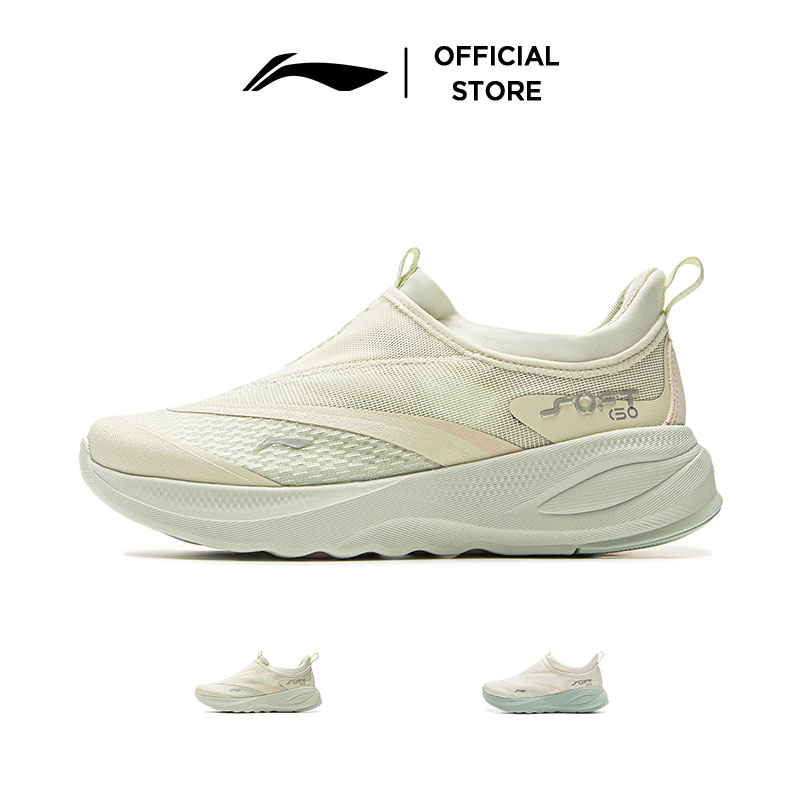 【SOFT GO 2】LI-NING SOFT GO 2 Women's shoes Casual shoes 2025 new fashion sneakers walking jogging shock absorption soft comfortable breathable and increased height by 5cm AGLV006 ราคา 1,881 บาท*ส่งฟรี